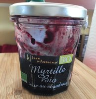 Confiture de myrtille bio cuite au chaudron