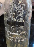 Gaspacho petits pois  , concombre  , menthe