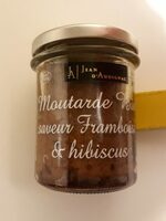 Moutarde bio saveur framboise & hibiscus