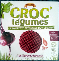 La gaufrette apéritive 50% légumes, betterave/échalote