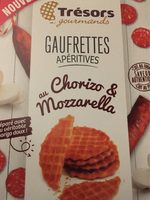 Gaufrettes apéritives au chorizo et mozzarella