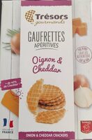 Gaufrettes apéritives ( oignons & cheddar )