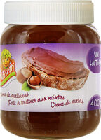 Crema de cacao con avellanas sin lactosa