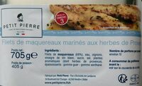 Filets de maquereaux marinés aux herbes de Provence