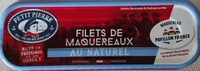 Filets de maquereaux au naturel