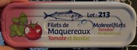 Filets de maquereaux tomates basilic