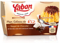 Gâteau de riz nappé de chocolat
