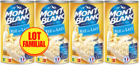 MONT BLANC Crème dessert Boîte Riz au lait 4x570g Lot Familial