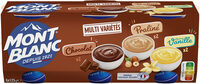 MONT BLANC Crème dessert Coupelles Chocolat, Sav Vanille, Praliné 6x125g