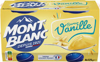 MONT BLANC Crème dessert Coupelles Saveur Vanille 4x125g