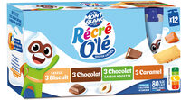 RÉCRÉ O'LÉ Goûter laitier Gourdes Multivariétés 12x85g