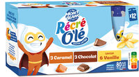 Goûter laitier Choco,  Vanille, Caramel 12x85g