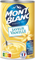 MONT BLANC Crème dessert Boîte Saveur Vanille 500g