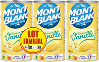 MONT BLANC Crème dessert Boîte Saveur Vanille 3x570g Lot Familial