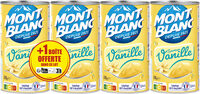 MONT BLANC Crème dessert Boîte Saveur Vanille 4x570g 3+1 Offerte