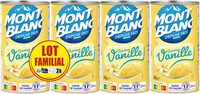 MONT BLANC Crème dessert Boîte Saveur Vanille 4x570g Lot Familial