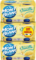 MONT BLANC Crème dessert Coupelles Saveur Vanille 3x4x125g Lot Familial