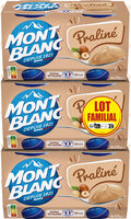 MONT BLANC Crème dessert Coupelles Praliné 3x4x125g Lot Familial