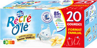 RÉCRÉ O'LÉ Goûter laitier Gourdes Saveur Vanille 20x85g