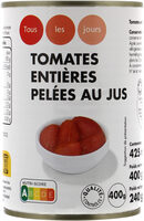 Tomates entieres pelées au jus