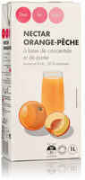 Nectar orangeà base de concentré Teneur en fruits : 50% minimum