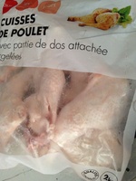Cuisse de poulet crue surgelée
