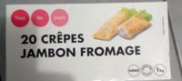 Crêpes jambon fromage