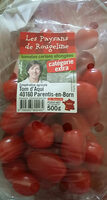 Tomates cerises allongees