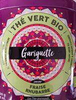 Thé vert bio gariguette saveur fraise et rhubarbe