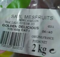 Pommes Golden Delicious