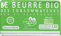Le Beurre Doux Bio