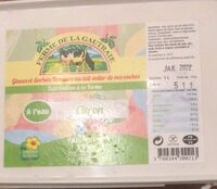 Glace à l’eau au citron
