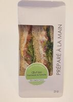 Sandwich Oeuf bio parmesan et tomate