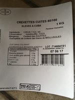 Crevettes cuites