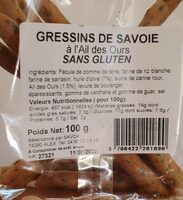 Gressins de savoie