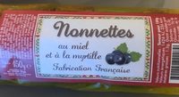 Nonnettes au miel et à la myrtille