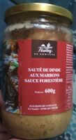 Sauté de dinde aux marrons sauce forestière