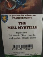 The vert miel myrtille