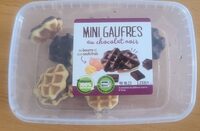 Mini gaufres au chocolat noir