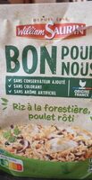 Riz à la forestière,  poulet rôti