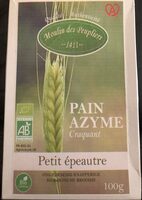 Pain Azyme Petit épeautre