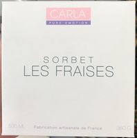 Sorbet les fraises