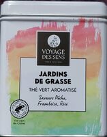 Jardins de Grasse Thé vert Saveur Pêche, Framboise, Rose