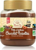 Pate à tartiner chocolat noisette équitable bio