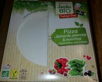 Pizza épinards, poivrons et noisettes