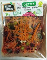 Detox chou rouge aux 3 graines et basilic