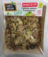 Salade minceur 2 quinoas, pommes & graines de lin