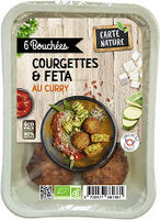 Bouchées courgettes & féta au curry