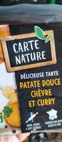 Tarte patate douce chèvre et curry