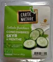 Concombre, skyr et menthe